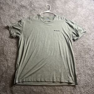 Columbia T-Shirt Mens XL Green Omni-Wick Performance Short Sleeve Athletic Top